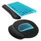 3Pcs Gaming Mouse Pad Mouse Pad with Wrist Rest Circle Curved Ergonomic Mousepad