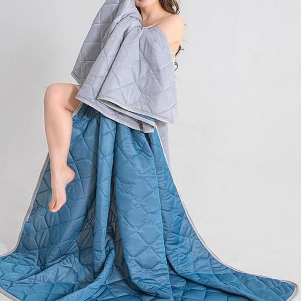 Summer Cooling Blanket Lightweight Soft Cooling Comforter Quilt Throw for Hot Sleepers