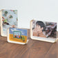2Pcs Transparent Acrylic Wooden Photo Frame