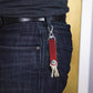 Leather Smart Key Holder Folding Key Organizer Clip Compact Keychain