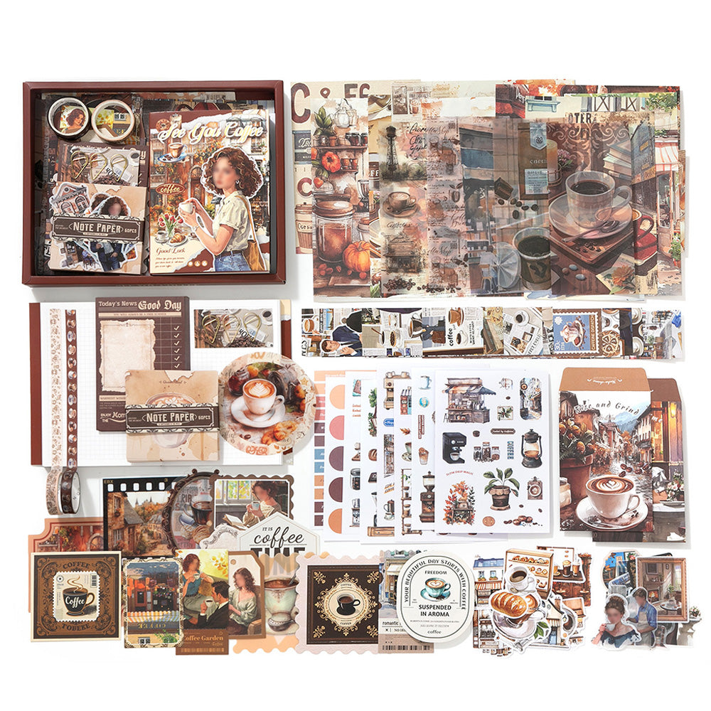 Vintage Scrapbook Kit Bullet Junk Journal Kit with Journaling and Scrapbooking Supplies
