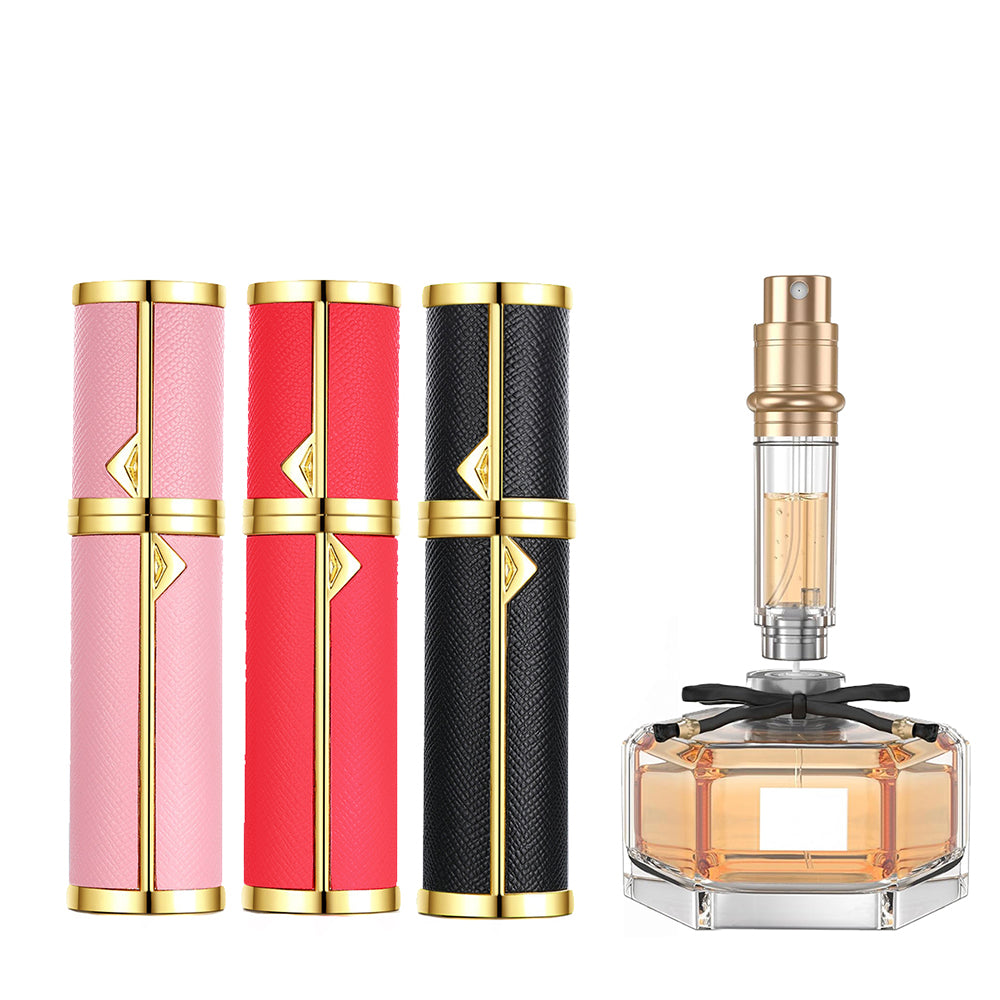 5ml PU Leather Refillable Perfume Spray Travel Atomizer Bottle Perfume Container