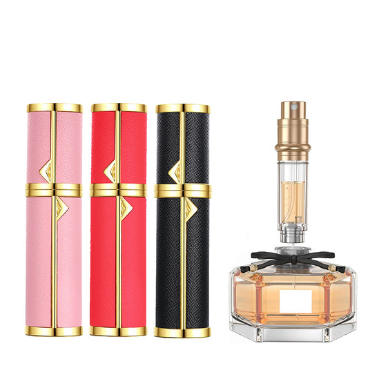 5ml PU Leather Refillable Perfume Spray Travel Atomizer Bottle Perfume Container