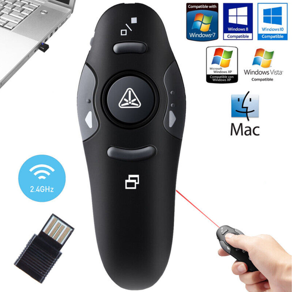 Wireless PowerPoint Presenter Mouse Clicker Laser Pointer