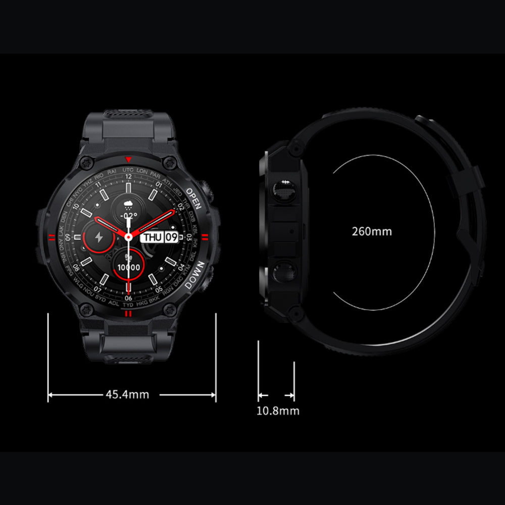 Bluetooth Smart Watch Health Fitness Tracker Blood Pressure Heart Rate Sport Watch