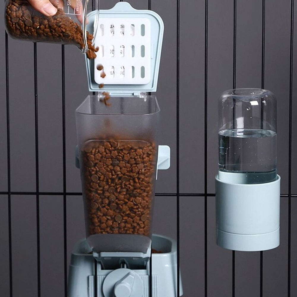 Automatic Pet Bowl Cage Hanging Feeder Pet Water Bottle