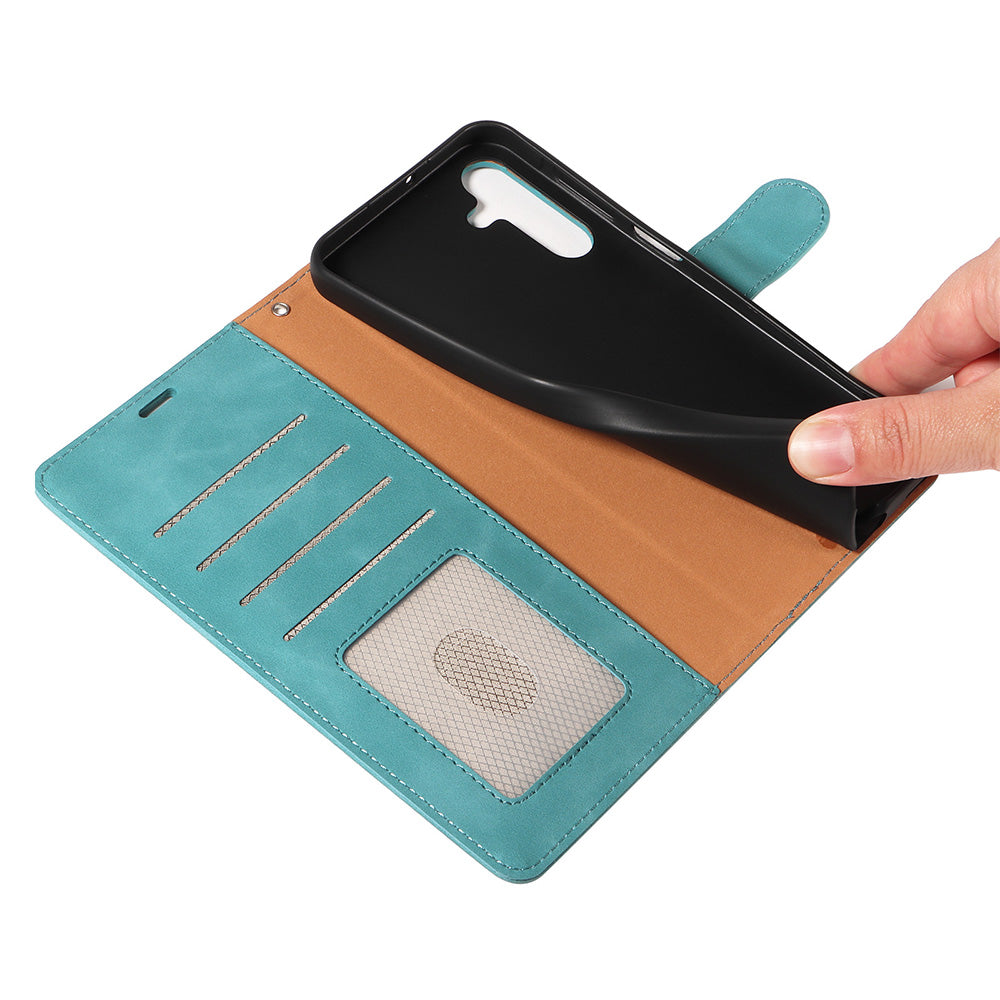 RFID Protective Flip Wallet Case Compatible with Samsung A17 A37 and A57-Green