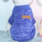 Dog Sweatshirt Pullover Classic Round Neck Soft Clothes for Small Medium Dogs Cats-Blue