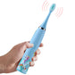 2Pcs Cute Cartoon Electric Soft Toothbrush with 6 Replacement Electronic Toothbrush Heads