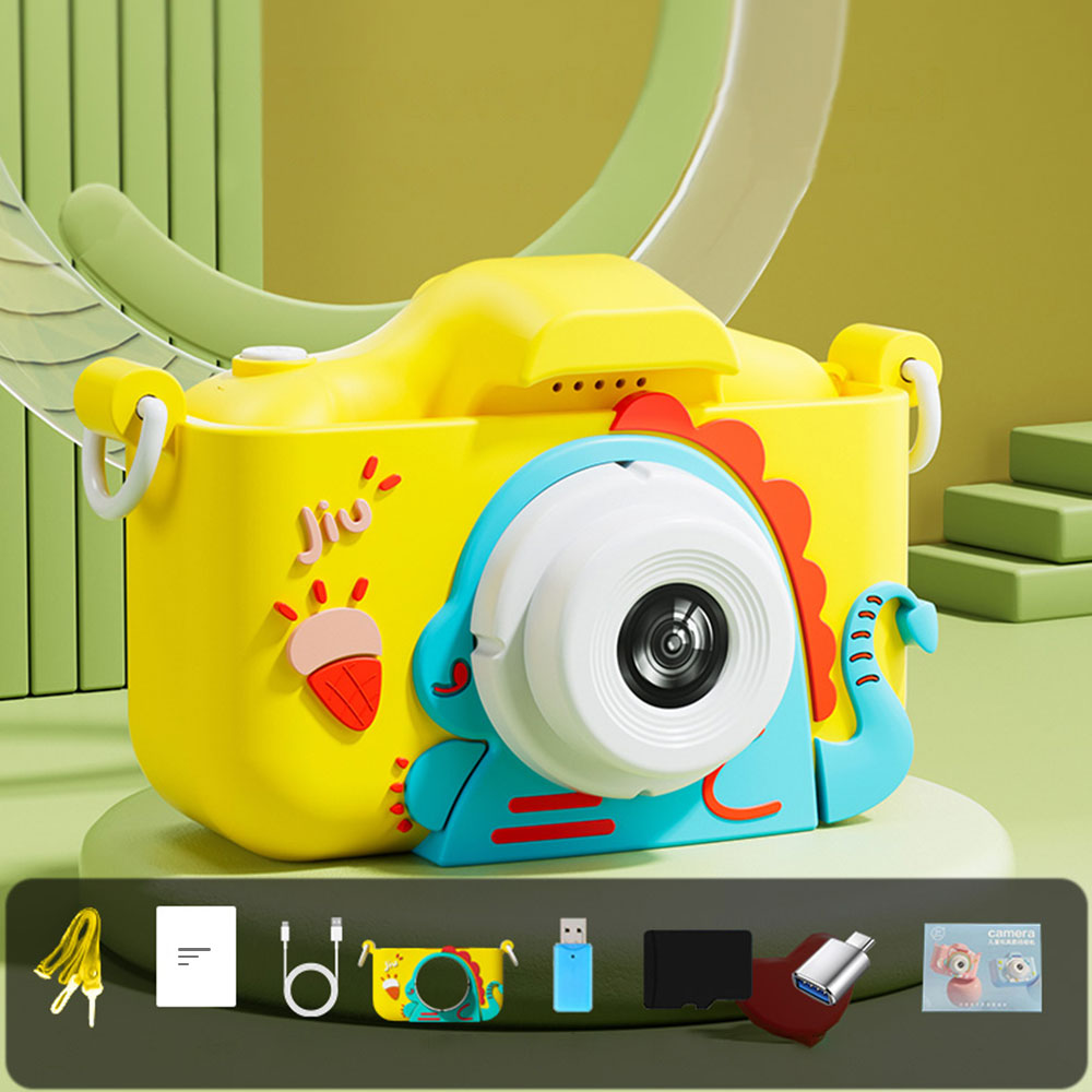 Dinosaur Kids Camera With 64GB SD Card Selfie Camera Digital Camera For Kids