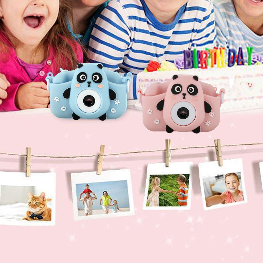 1080P HD Cute Animal Digital Camera Toy with 64G Memory Card-Panda