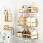 5Pcs Shower Caddy Adhesive Bathroom Wall Organizer Rack