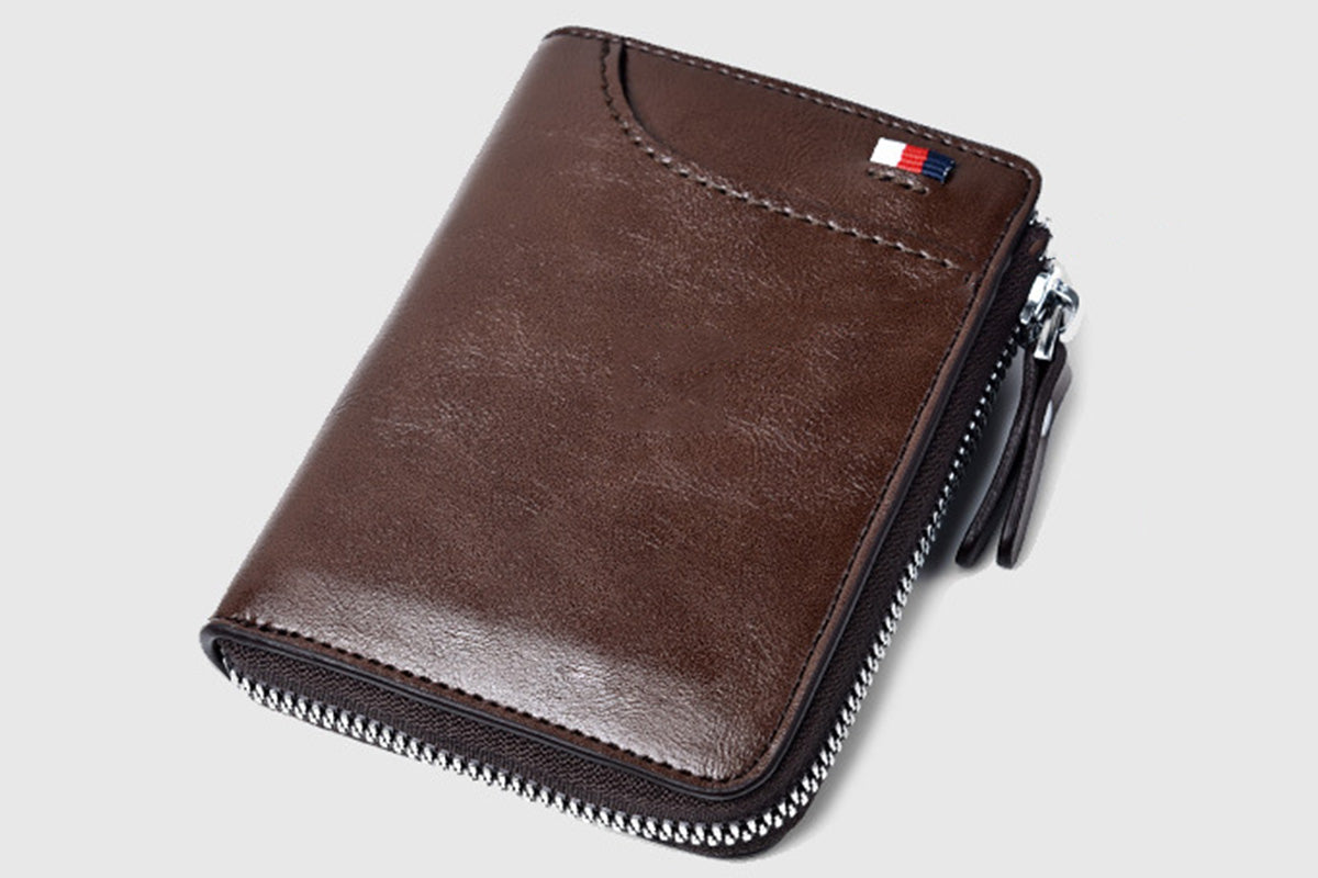 RFID Blocking PU Wallet Anti-theft Cash Credit Card Holder ID Purse