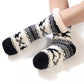 Christmas Non-Slip Floor Socks for Women - Cozy Fleece House Socks with Anti-Slip Sole