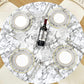 Waterproof Wipeable Elastic Edge Round PVC Print Tablecloth for Kitchen