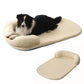 Pet Cooling Mat Memory Foam Cooling Fabric Dog Crate Bed with Pillow