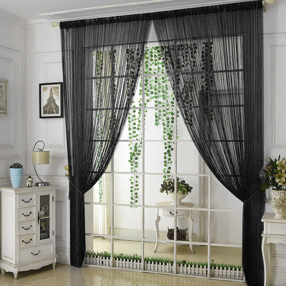 100x200cm Shimmer Tassel String Door and Window Divider Curtain