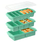 3 Pack Silicone Freezer Trays with Lids for Soup Sauce Meal Prep Storage