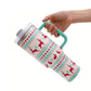40oz Stainless Steel Christmas Pattern Thermal Mug For Stanley Cup