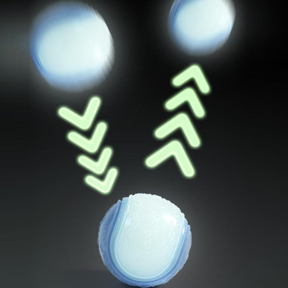 4Pcs 6.5CM Pet Interactive Playing Toy High Bouncy Vibrant Color Squeaky Rubber Balls