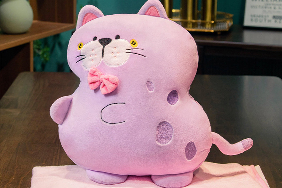 2-In-1 Cartoon Plushie Pillow Blanket