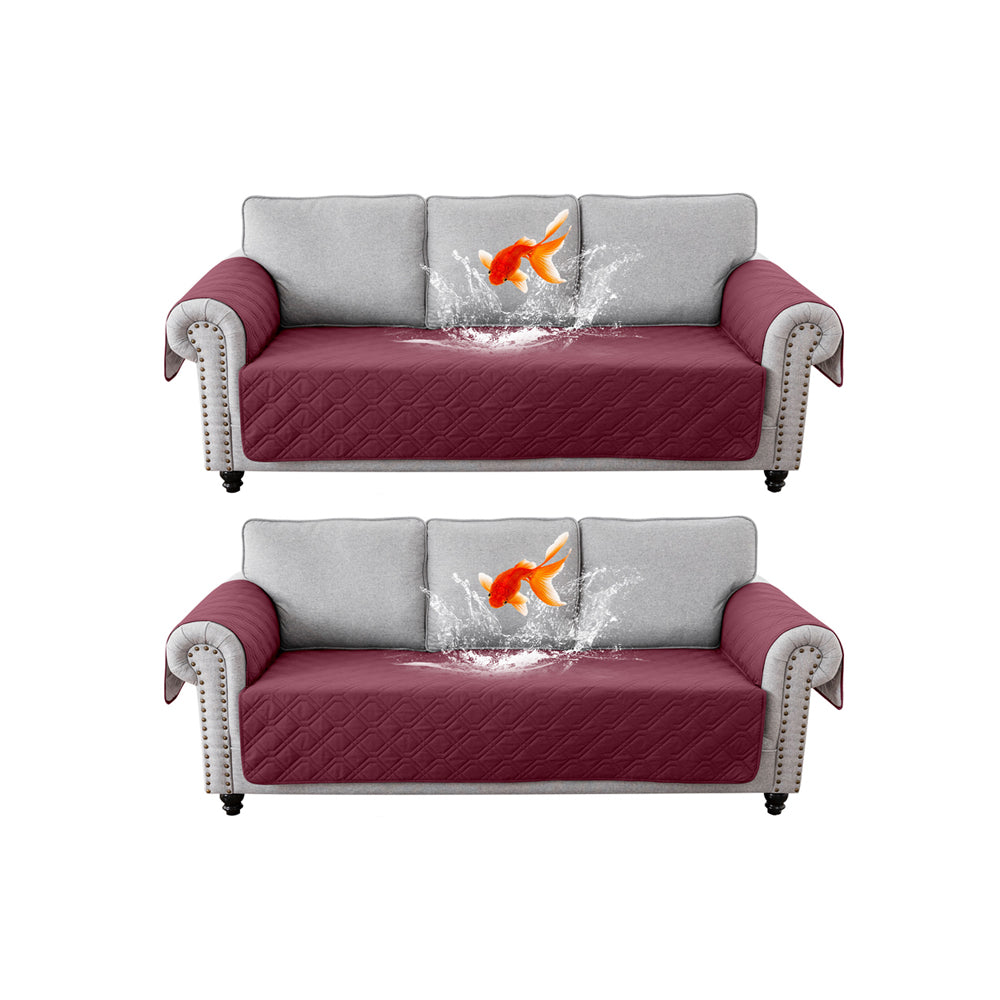 2Pcs Water Resistant Non-Slip Split Recliner Couch Cover Sofa Chair Slipcovers