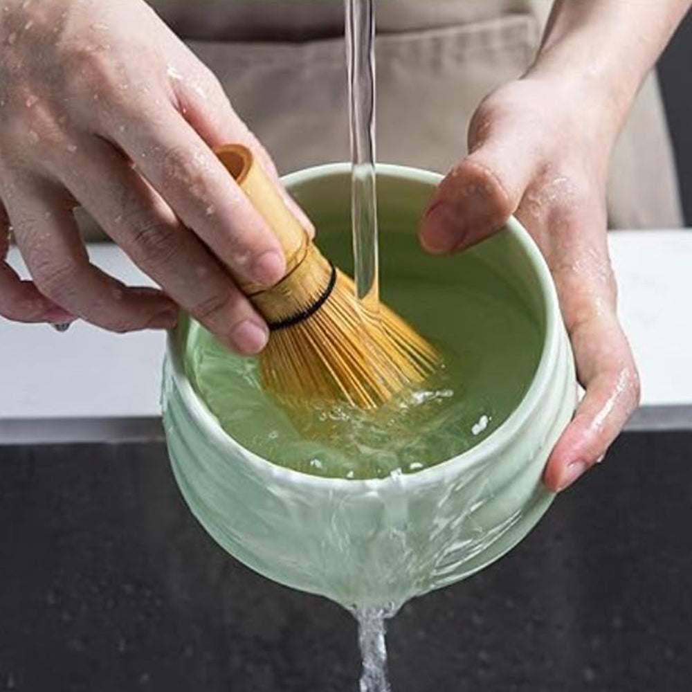 4Pcs Traditional Matcha Tea Set Bowl Whisk Scoop Accessories