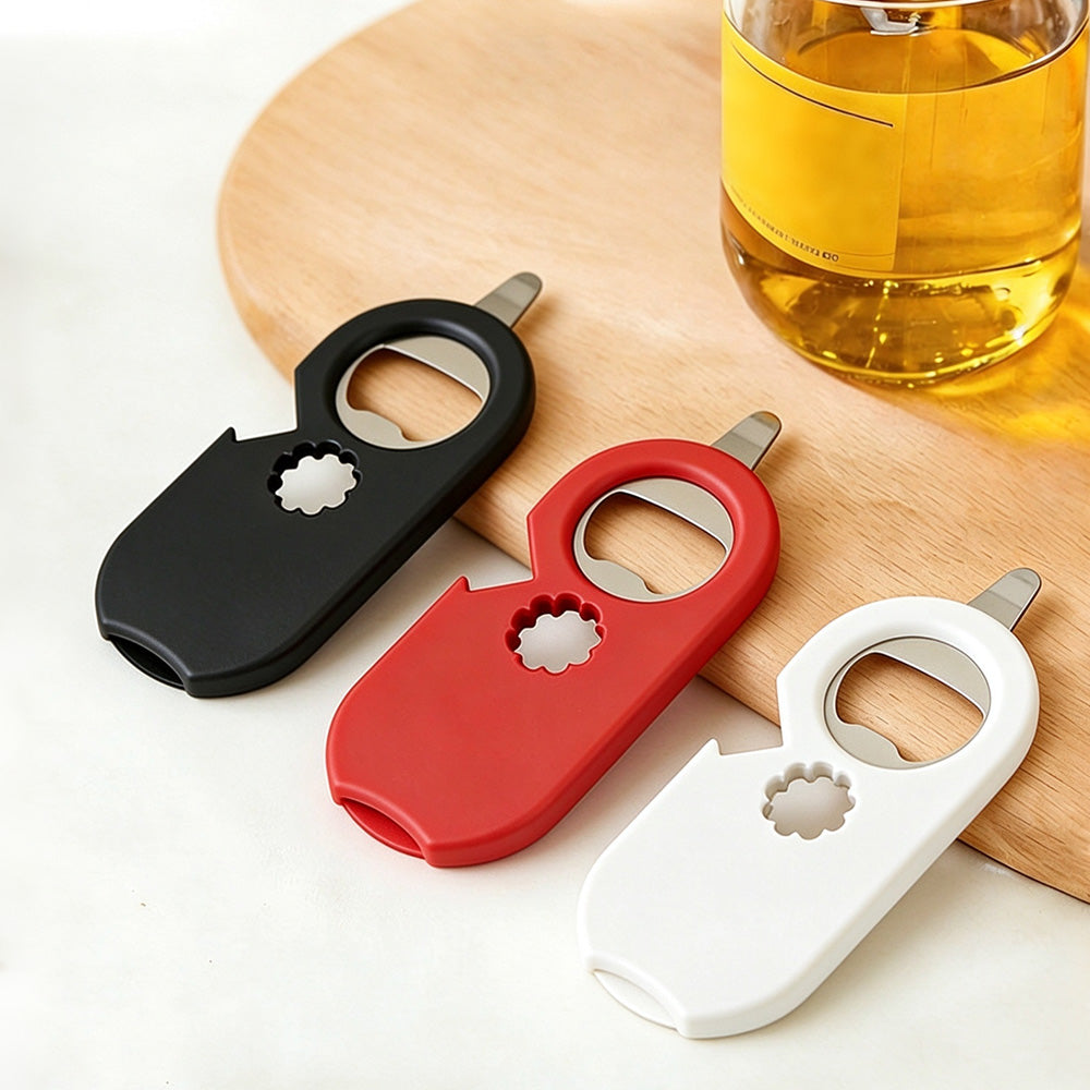 2 Pcs 5-in-1 Bottle Jar Can Opener with Easy Attached Storage