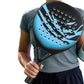 Carbon Fiber Paddle Tennis Racket with EVA Core and Carry Bag for Beach or Court