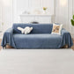 Sofa Throw Rug Cover Large Blanket for Couch Furniture Protector-Blue
