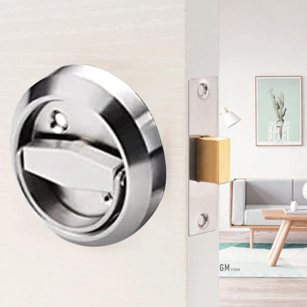 Hidden Door Lock Invisible Latch Double Sided Privacy Lock for Bedroom Bathroom Stainless Steel