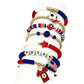 Colorful Soft Clay Football World Cup Bracelets Set for Aldults Soccer Fans