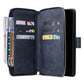 Wallet Leather Flip Cover for Samsung S26 Series with Card Slots Kickstand-Blue