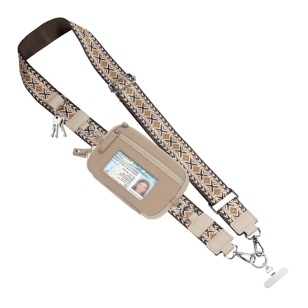 Phone Lanyard Clip and Go Strap for Phone with Wallet Crossbody