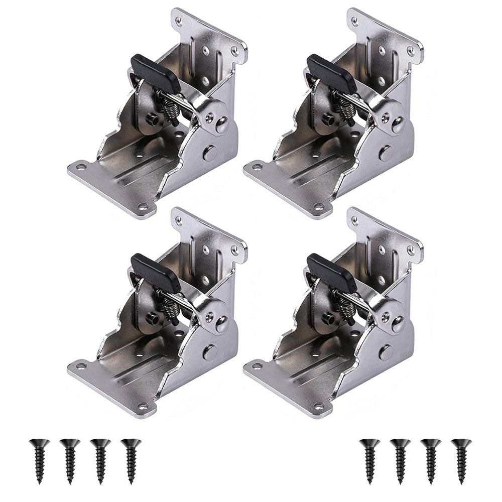 4Pcs 90 Degree Self Locking Folding Hinge for Tables Chairs and Workbenches