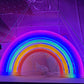 LED Cat Rainbow Neon Sign Lights Bedside Night Light Lamp Bedroom Wall Decoration