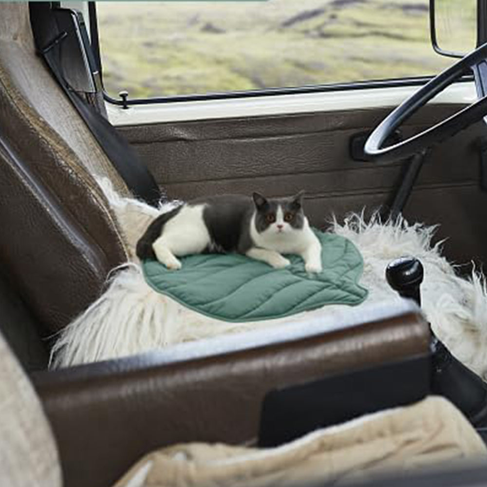 Double-Sided Leaf Shape Pet Bed Mat