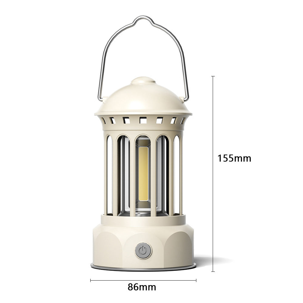 Retro Tent Camping Lantern LED Lantern Outdoor Portable Rechargeable Night Lamp