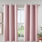 Blackout Curtain Panel with Black Liner Heat & Light Blocking Drapes