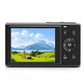 5K HD Dual Screen Digital Camera Point and Shoot Selfie Camera with LED Fill Light