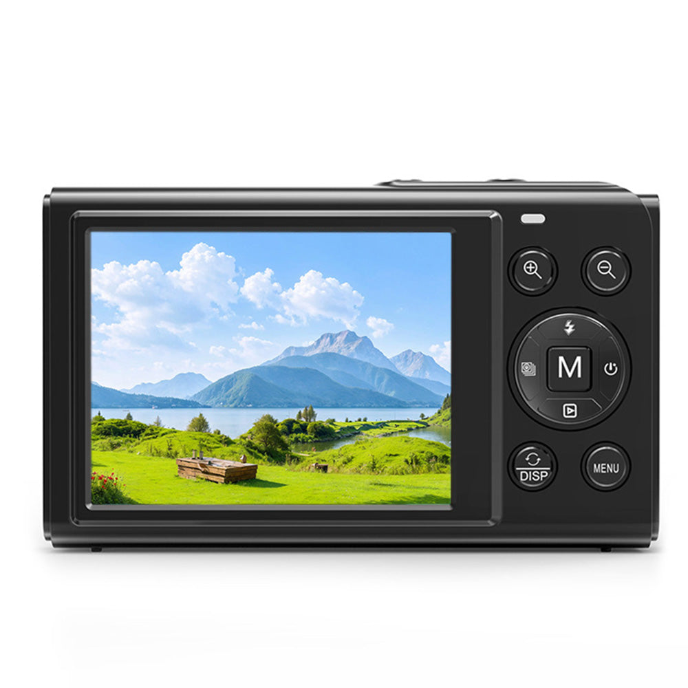 5K HD Dual Screen Digital Camera Point and Shoot Selfie Camera with LED Fill Light