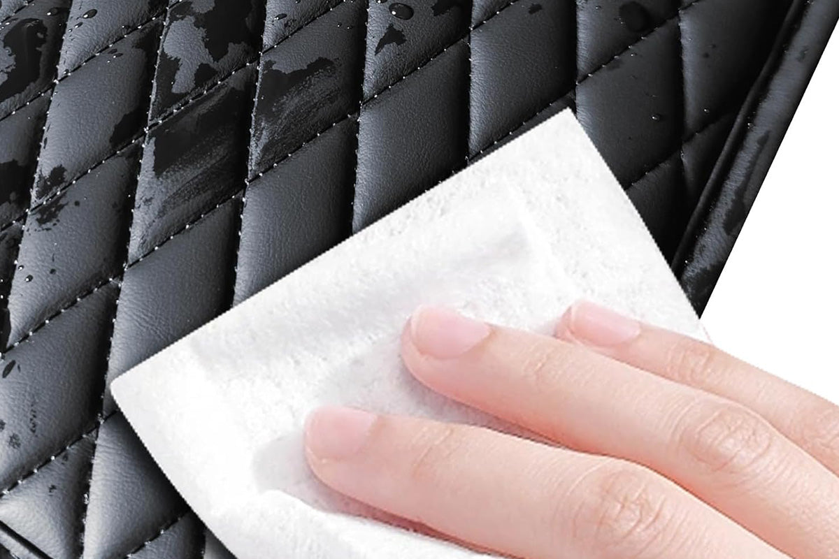 Microfiber Leather Car Center Console Cover Car Arm Rest Cover with 2 Storage Bags