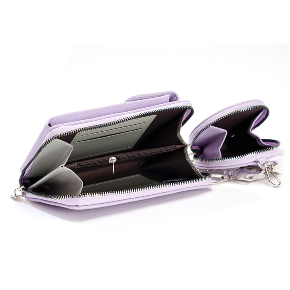 PU Leather Cell Phone Purse Small Crossbody Bags With Credit Card Slot