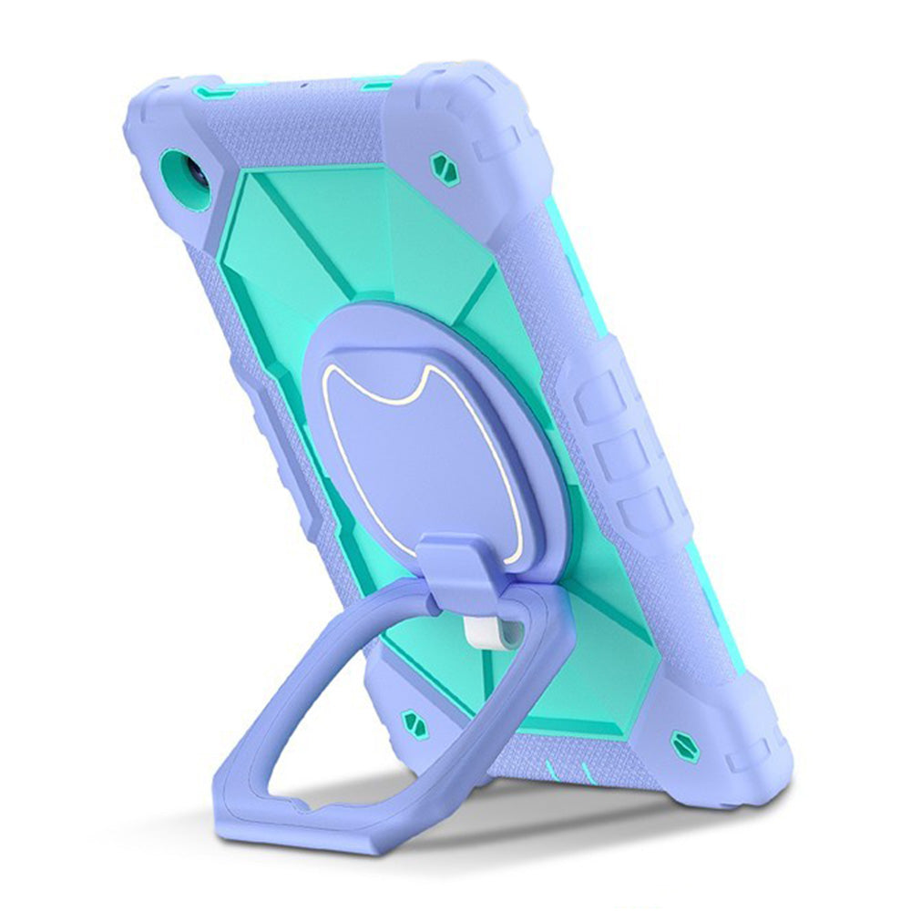 360 Degree Case for Samsung Galaxy Tab A11 Plus A9 Plus with Shoulder Strap-Green