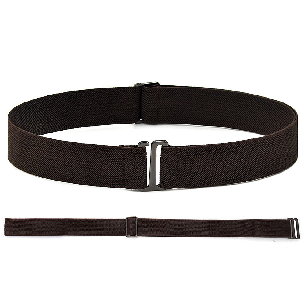 2Pcs Women Adjustable Stretch Belt Invisible Elastic Waistband for Pants Jeans Dresses
