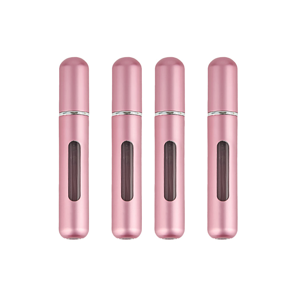 4Pcs 8ML Mini Travel Perfume Spray Pump Refillable Bottle Atomizer Portable Scent