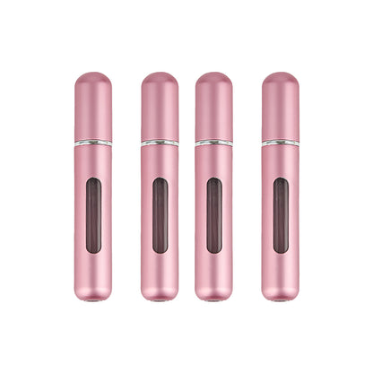 4Pcs 8ML Mini Travel Perfume Spray Pump Refillable Bottle Atomizer Portable Scent
