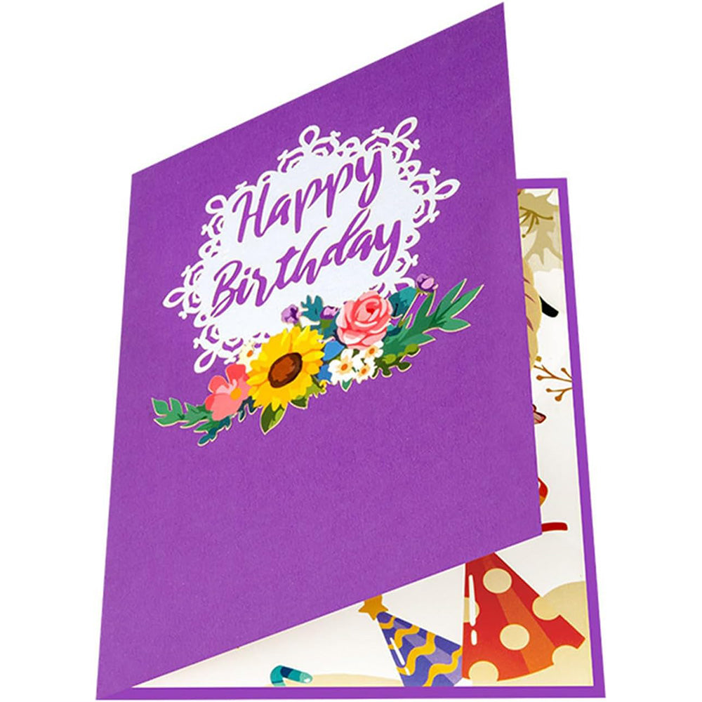 3D Pop Up Happy Birthday Card with Envelope