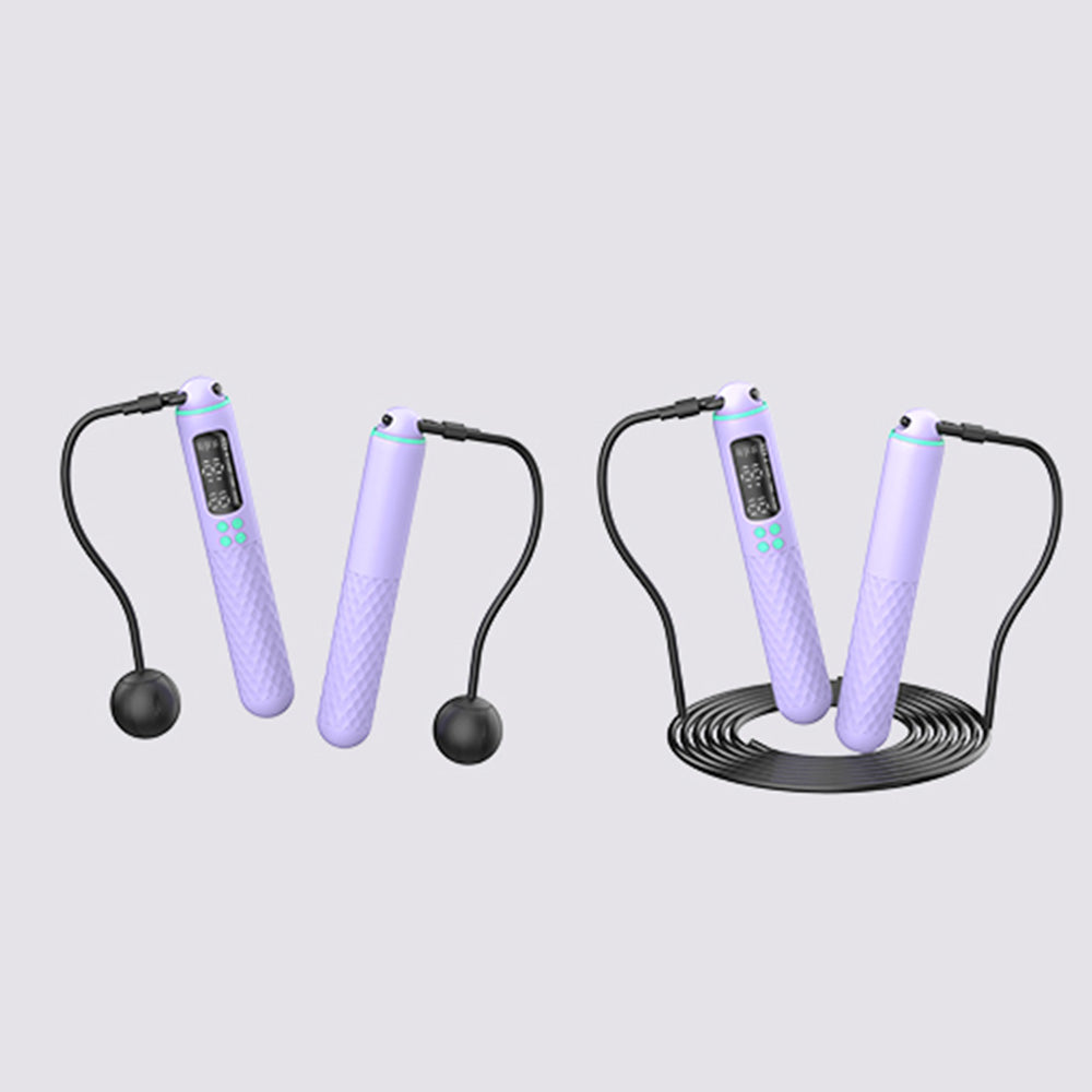 Detachable Smart Digital Jump Rope for Accurately Counts Jumps, Sets Goals and Monitors Progres