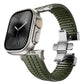 Men's Rubber Watch Band Compatible with Apple Watch Folding Buckle 42 44 45 46 49mm